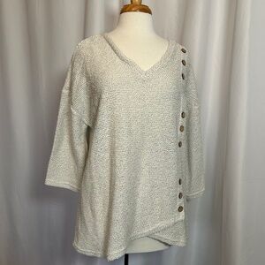 NWT ROBERT LOUIS OATMEAL SWEATER - SIZE LARGE
